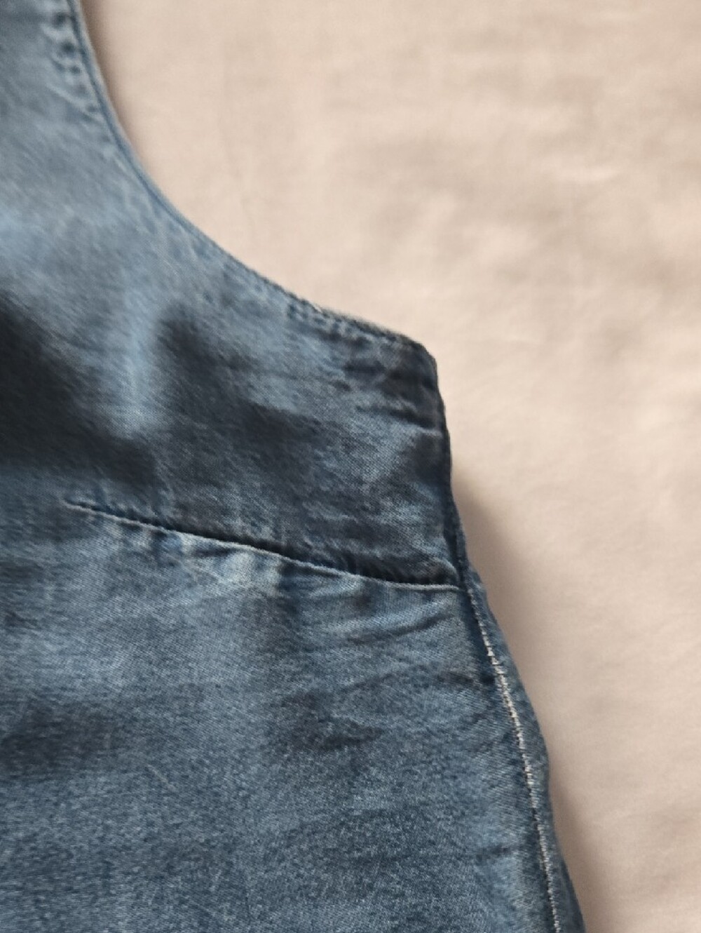 Splendid Chambray Blue Sleeveless Romper -medium - Picture 10 of 13